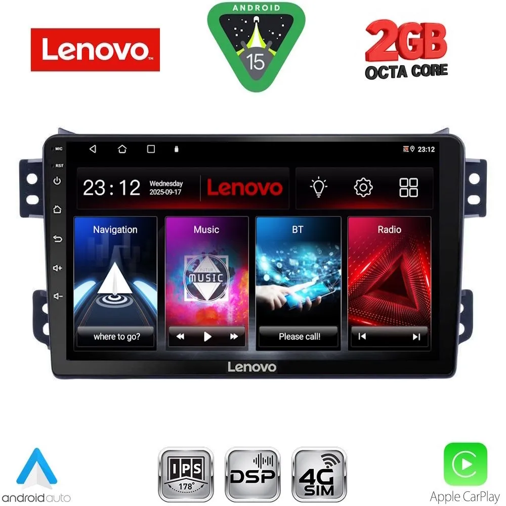 LENOVO LVF 5682_CPA (9inc) MULTIMEDIA TABLET for OPEL AGILA - SUZUKI SPLASH mod. 2008-2018