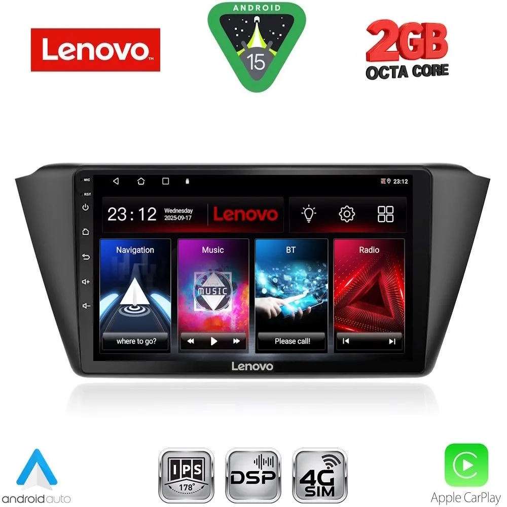 LENOVO LVF 5582_CPA (9inc) MULTIMEDIA TABLET for SKODA FABIA mod. 2015-2022