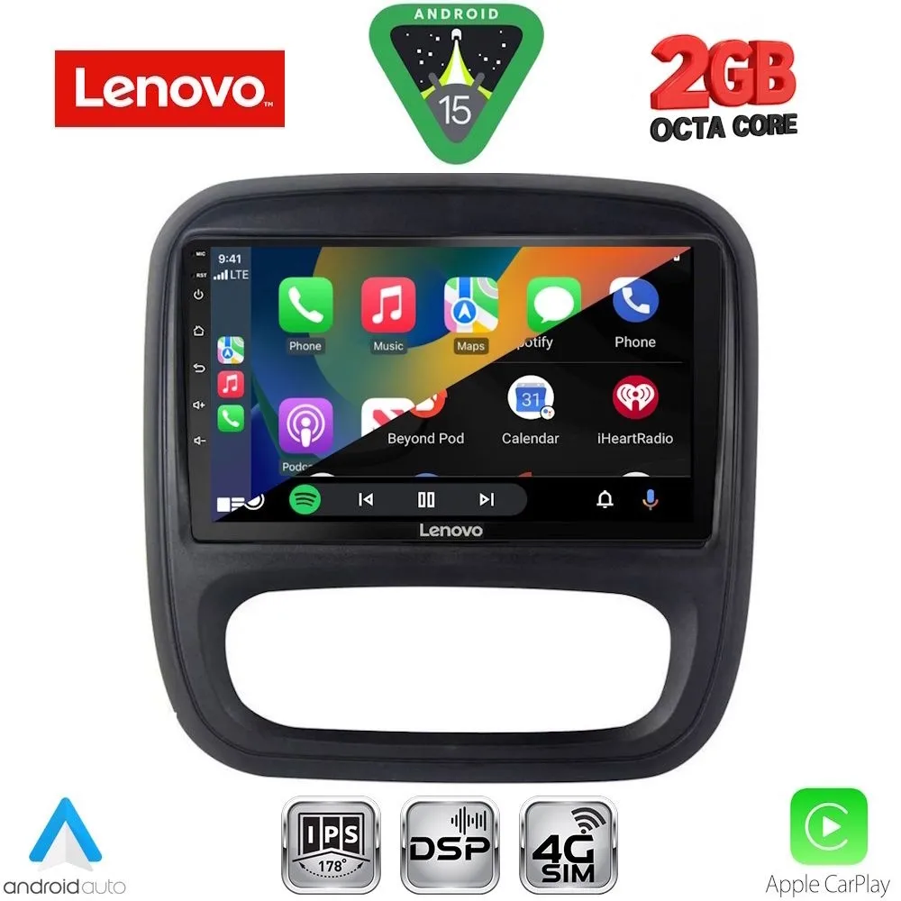 LENOVO LVF 5499_CPA (9inc) MULTIMEDIA TABLET for OPEL VIVARO – RENAULT TRAFIC – FIAT TALENDO – NISSAN NV 300 mod. 2014-202