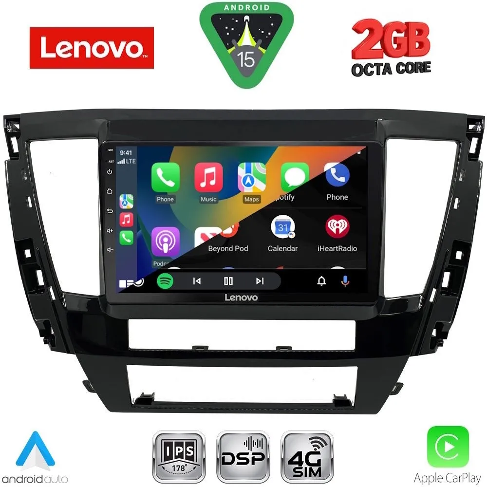 LENOVO LVF 5447S_CPA (9inc) MULTIMEDIA TABLET for MITSUBISHI PAJERO SPORT mod. 2020-2026