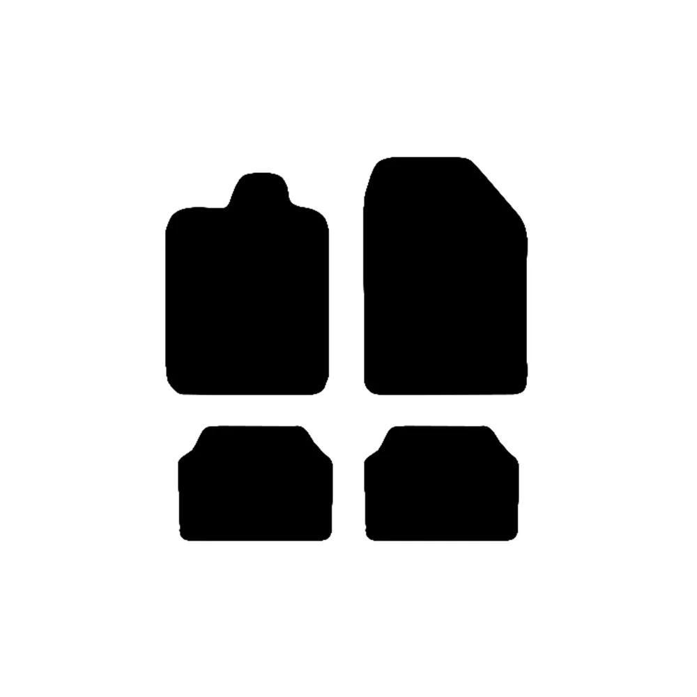 Race Axion Πατάκια Αυτοκινήτου Ημι-Μαρκέ από Ποιοτική Μοκέτα Type K Μαύρο Χρώ