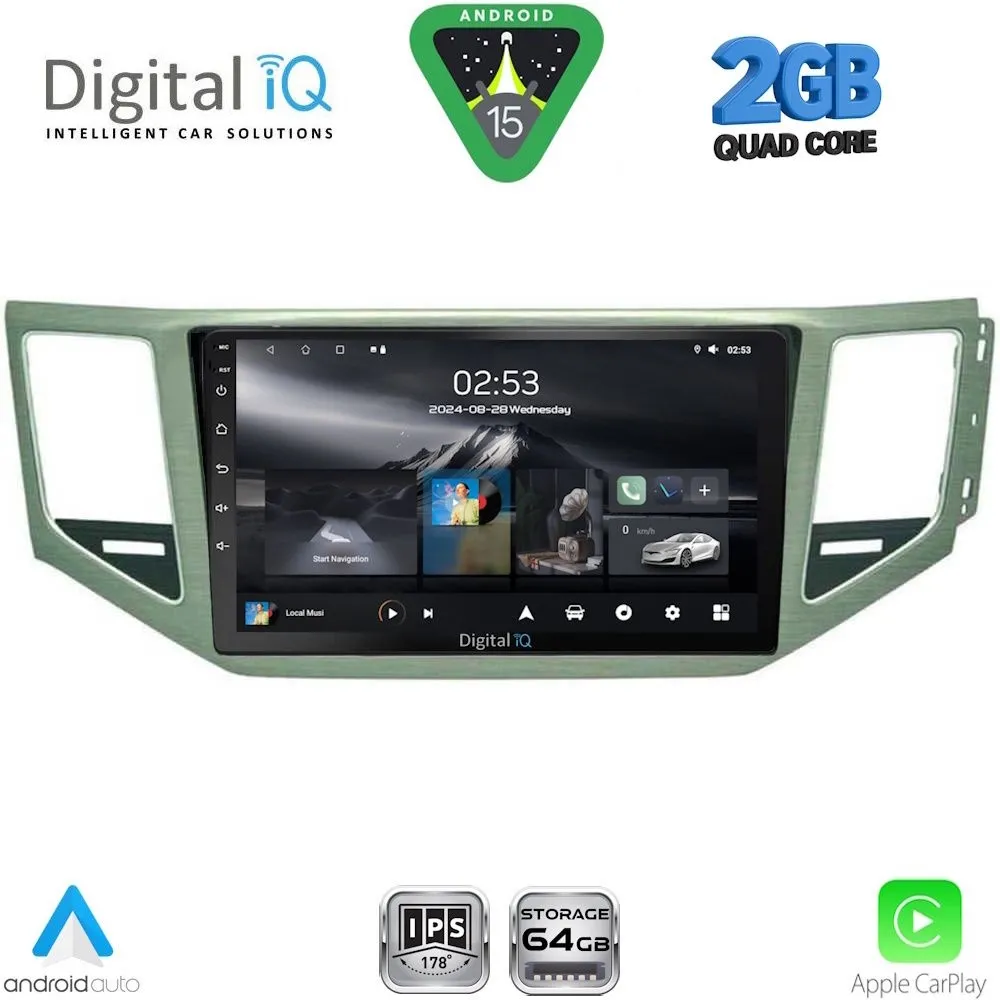 DIGITAL IQ RSD 1745_CPA (SL) (10inc) MULTIMEDIA TABLET for VW GOLF SPORTSVAN mod. 2014-2020