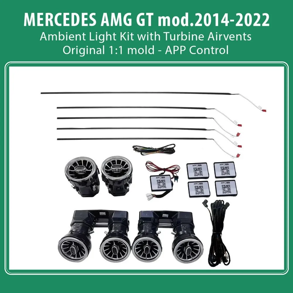 DIGITAL IQ AMBIENT 8175 GTR - BENZ AMG GT (C190/R190) (Digital iQ Ambient Light Kit MERCEDES AMG GT (C190/R190) mod. 2014-2022 w