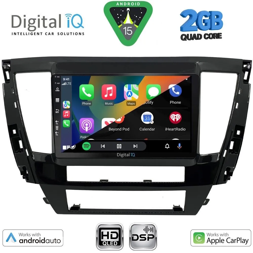 DIGITAL IQ BXC 3447S_CPAA (9inc) MULTIMEDIA TABLET for MITSUBISHI PAJERO SPORT mod. 2020-2026
