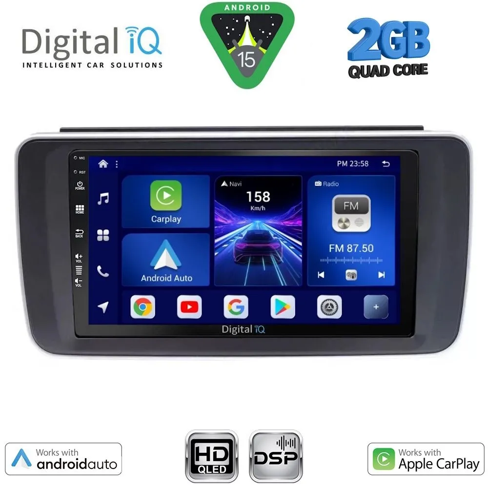 DIGITAL IQ BXC 3473_CPAA (9inc) MULTIMEDIA TABLET for NISSAN LEAF mod. 2018-2026