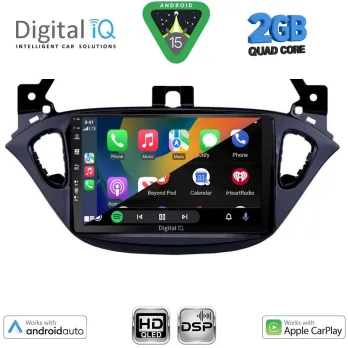 DIGITAL IQ BXC 3486_CPAA (9inc) MULTIMEDIA TABLET for OPEL ADAM - CORSA E mod. 2014-2021