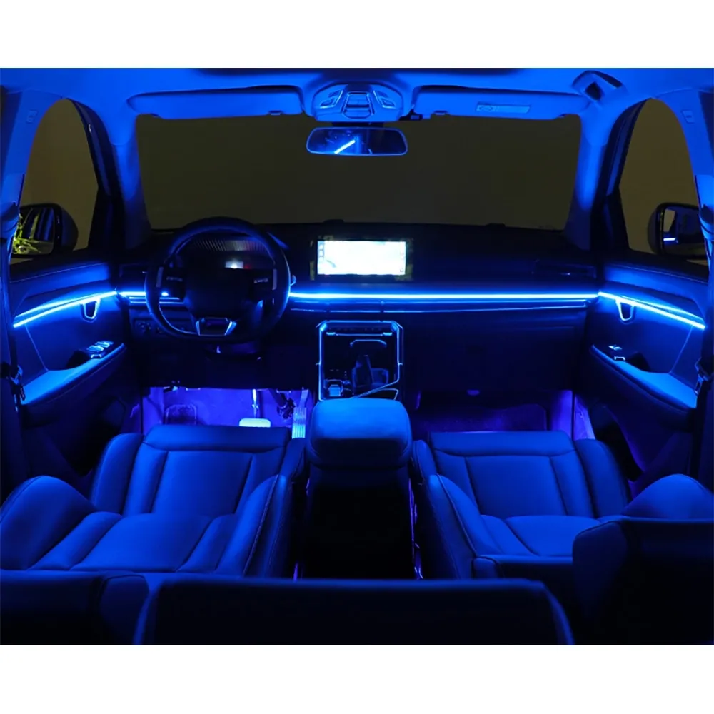 DIQ AMBIENT CRT 64 (BLACK) (Universal Thin Light Black Strip Ambient Light, 18 Lights with 64 colours)