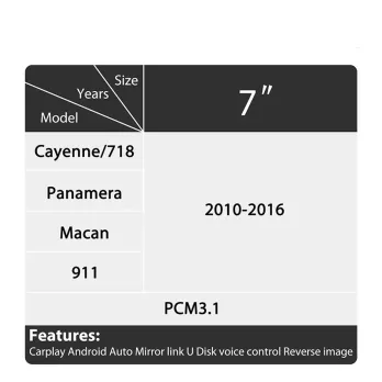 DIGITAL IQ PR 013W_CPA (WIRELESS CARPLAY / ANDROID AUTO BOX with 2 CAMERA IN for PORSCHE mod. 2010-2016 with PCM 3.1)