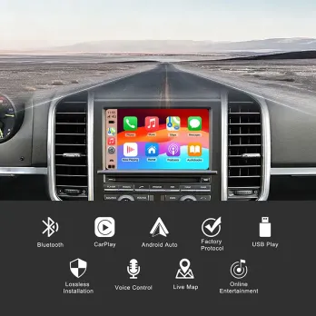 DIGITAL IQ PR 013W_CPA (WIRELESS CARPLAY / ANDROID AUTO BOX with 2 CAMERA IN for PORSCHE mod. 2010-2016 with PCM 3.1)