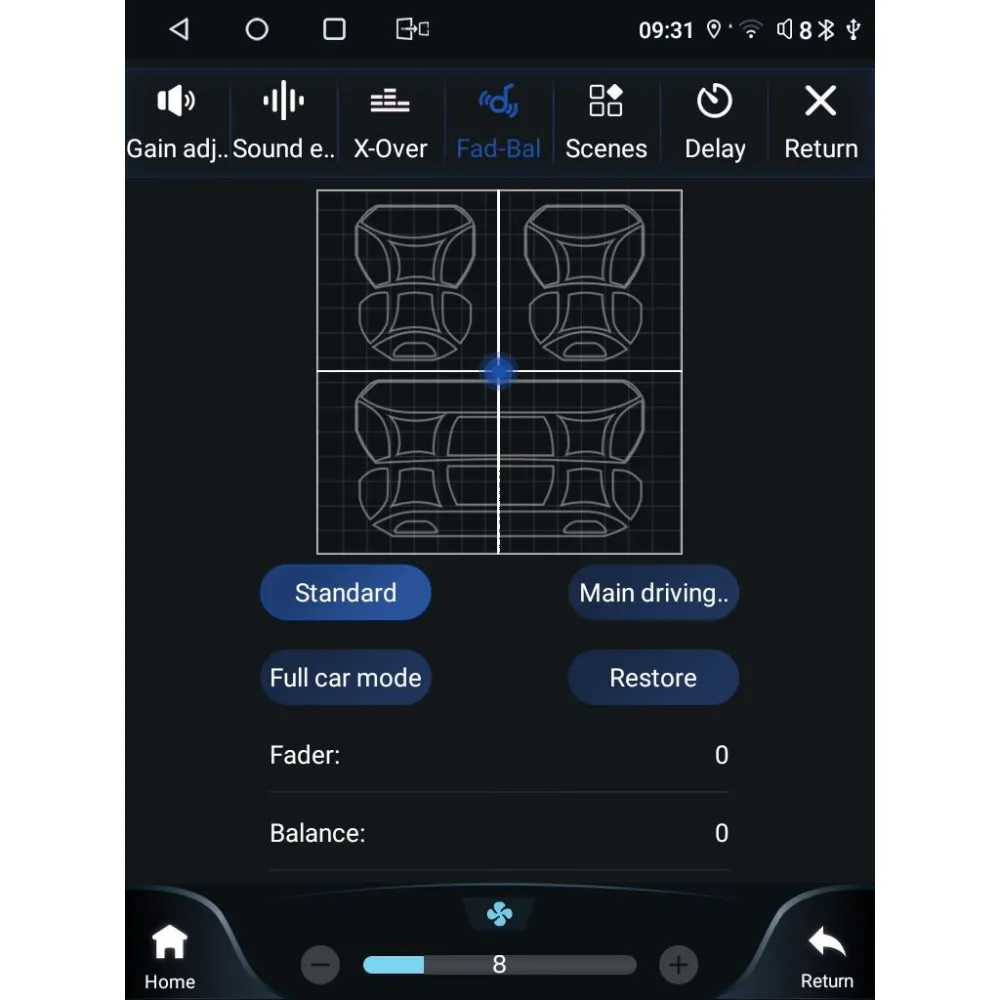 LENOVO SSW 10947_CPAA (LOW VERSION) TESLA STYLE for RENAULT CLIO - CAPTUR mod. 2019-2026