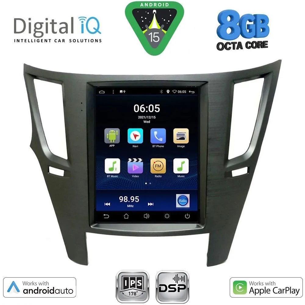 DIGITAL IQ BXF 7962_CPAA TESLA STYLE for SUBARU LEGACY – OUTBACK mod. 2009-2014