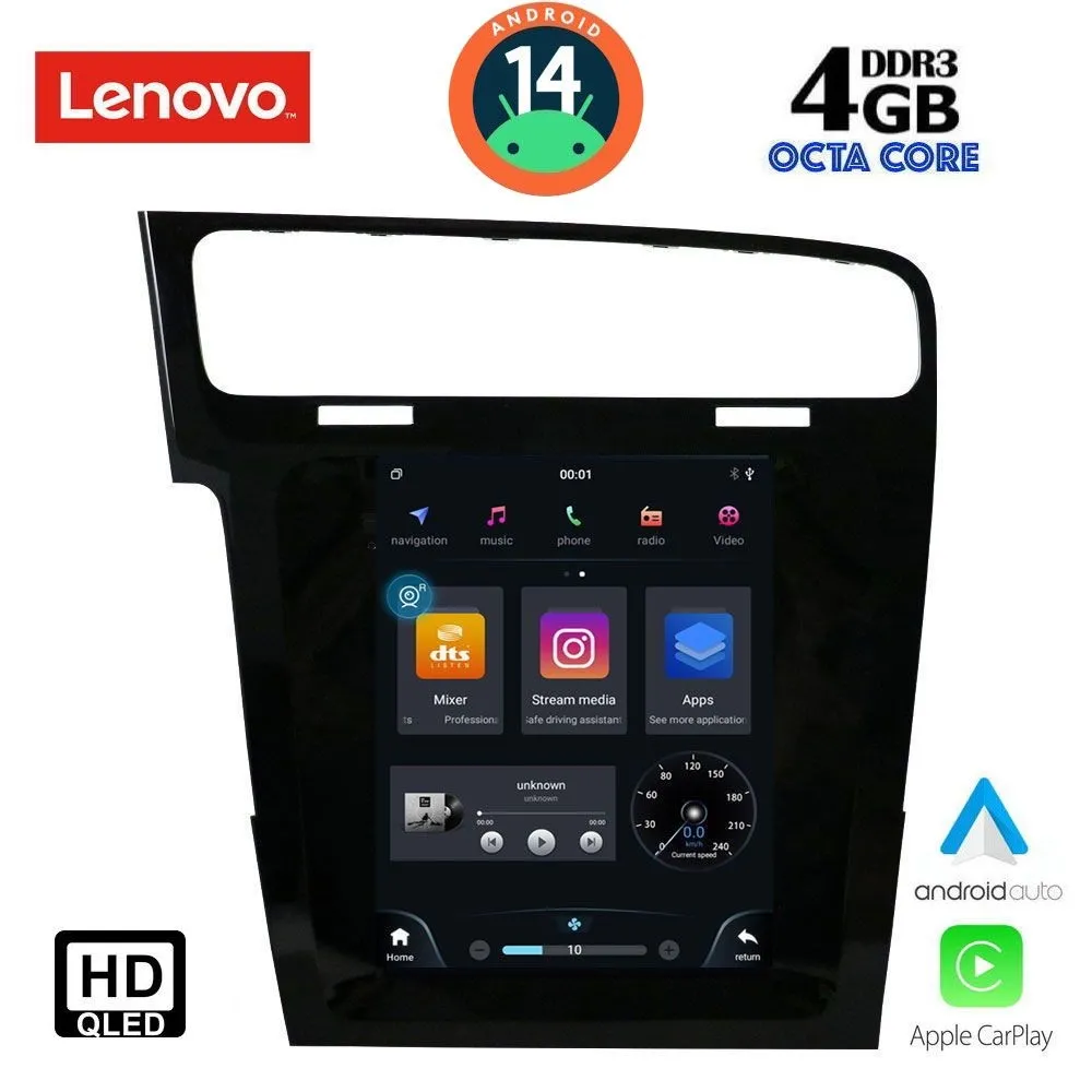 LENOVO SSX 9985_CPA TESLA STYLE for VW GOLF 7 mod. 2013-2021