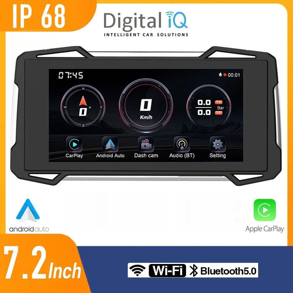 DIGITAL IQ PNA 7100_CPA (7.25inc) MOTORCYCLE CARPLAY-ANDROID AUTO