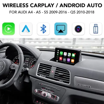 DIGITAL IQ AD 210 CPA (WIRELESS CARPLAY / ANDROID AUTO BOX with 2 CAMERA IN for AUDI A4 - A5 - S5 mod. 2009-2016 - Q5 mod. 2010-