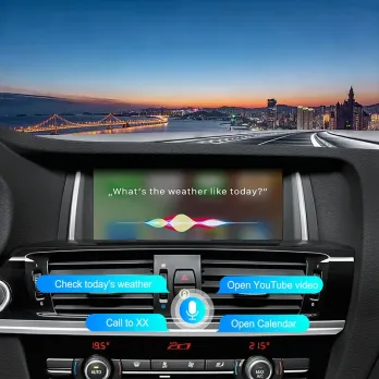 DIGITAL IQ BM 006W CPAA (WIRELESS CARPLAY / ANDROID AUTO BOX for BMW - MINI (CIC system) with 2 cameras FRONT - REAR)