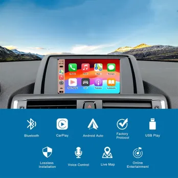DIGITAL IQ BM 006W CPAA (WIRELESS CARPLAY / ANDROID AUTO BOX for BMW - MINI (CIC system) with 2 cameras FRONT - REAR)