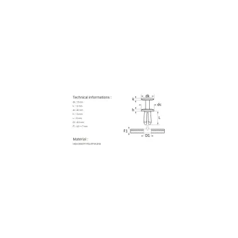 PLASTIC RIVET Ø 8,2 mm BUMPER