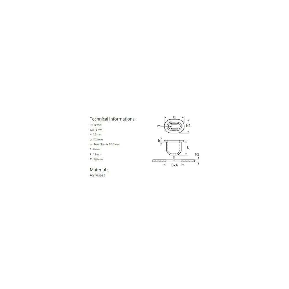 PLASTIC GROMMET REAR LIGHT