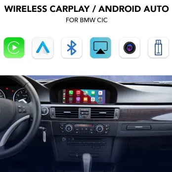 DIGITAL IQ BM 226 CPAA (WIRELESS CARPLAY / ANDROID AUTO BOX for BMW - MINI (CIC system) with FRONT - REAR cameras