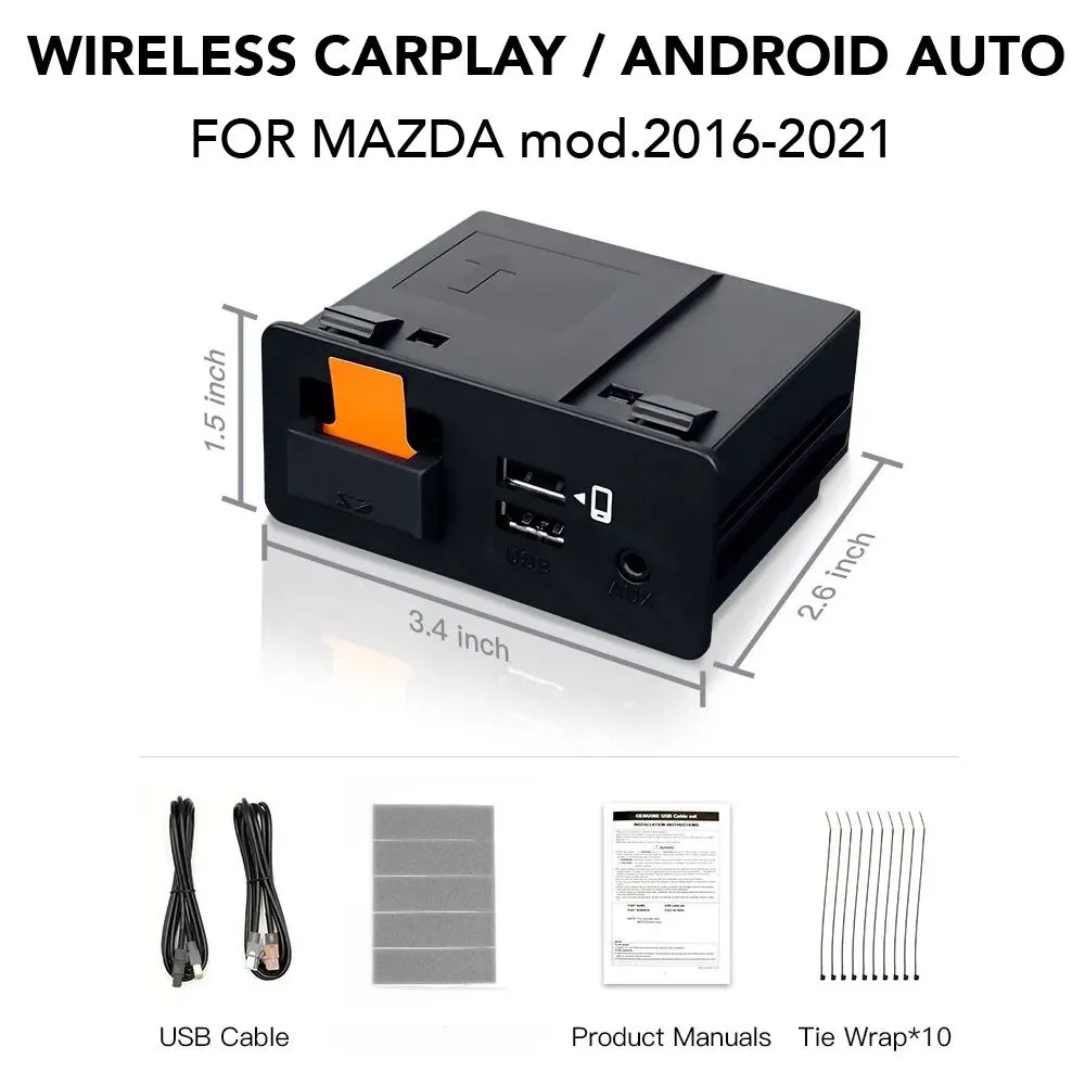 DIGITAL IQ MZ 252 CPA (WIRED CARPLAY / ANDROID AUTO for Upgrade for MAZDA mod. 2016-2021)