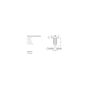 TRIM CLIP Ø 4,7 mm INTERIOR TRIM