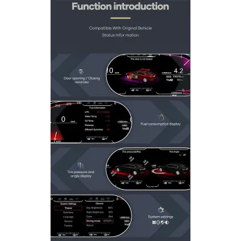 DIGITAL IQ DGU 954_DC (10in) DIGITAL CLUSTER for BMW 3 Series (E90-E91-E92-E93) mod. 2005-2012