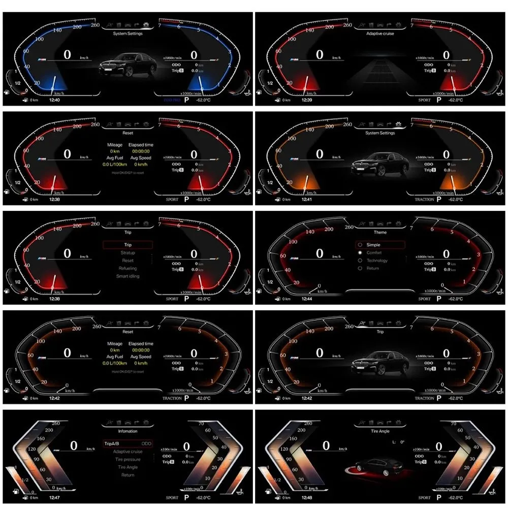 DIGITAL IQ DGU 976_DC (12.3in) DIGITAL CLUSTER for BMW X5 (E70) - X6 (E71) mod. 2007-2013 with CCC-CIC