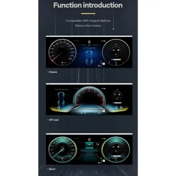 DIGITAL IQ DDD 984_DC (12.3in) DIGITAL CLUSTER for MERCEDES C CLASS (W204) mod. 2008-2011