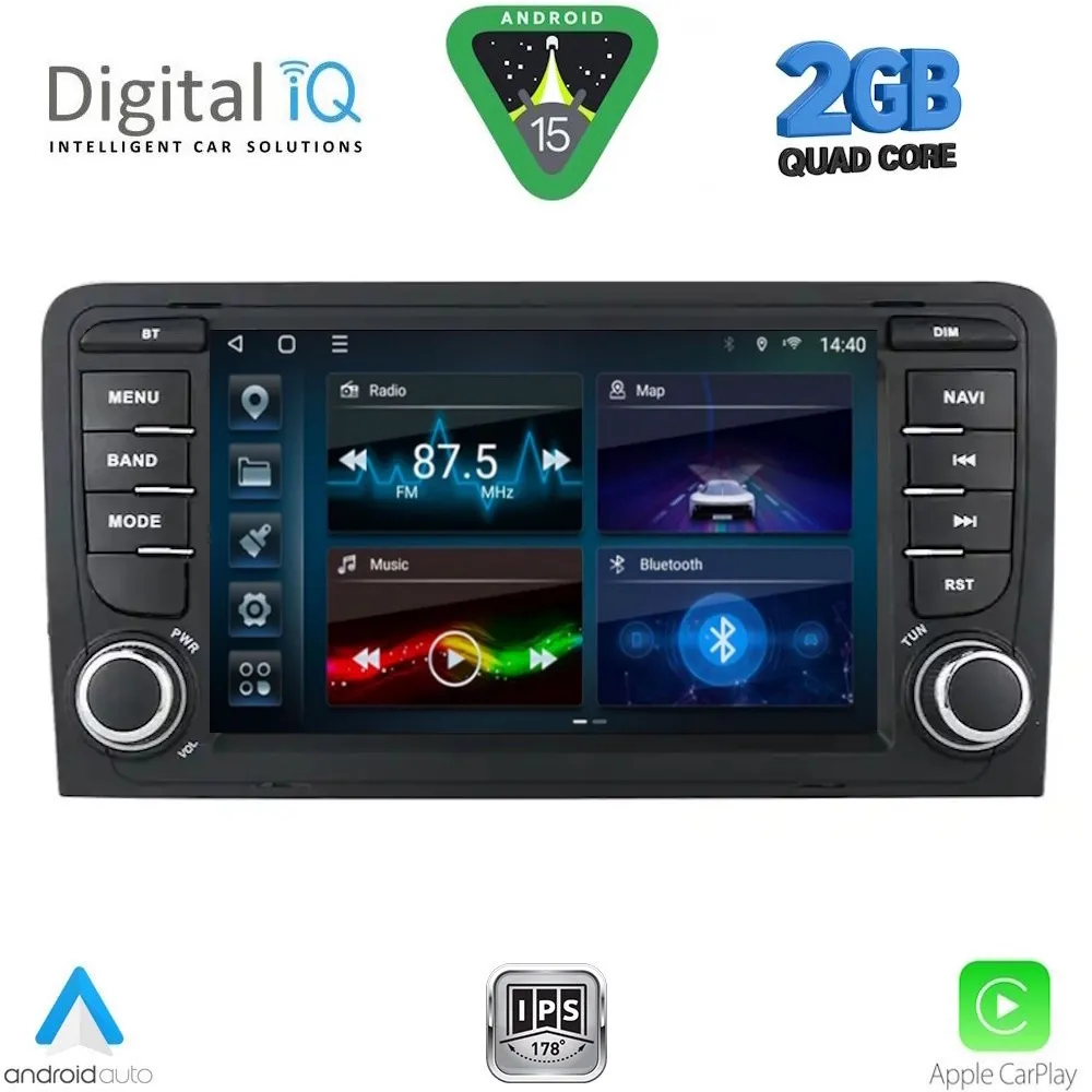 DIGITAL IQ BLD 249_CPA (7" DECK) MULTIMEDIA OEM for AUDI A3 mod. 2003-2012