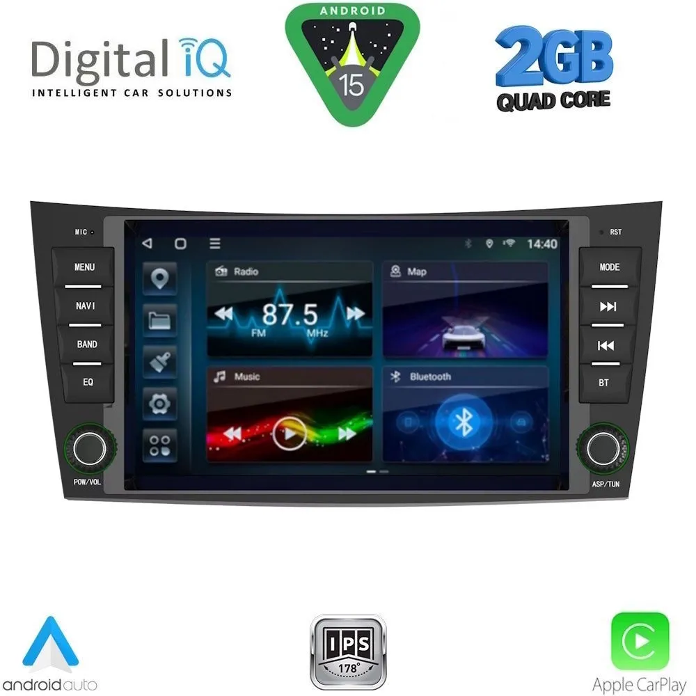DIGITAL IQ BLD 290_CPA (8″ DECK) MULTIMEDIA for MERCEDES E (W211) – CLS (W219) mod. 2003-2009