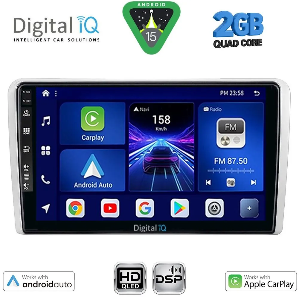 DIGITAL IQ BXC 3481SL_CPAA (9inc) MULTIMEDIA TABLET for OPEL ALL mod. 2004-2014 (SILVER)