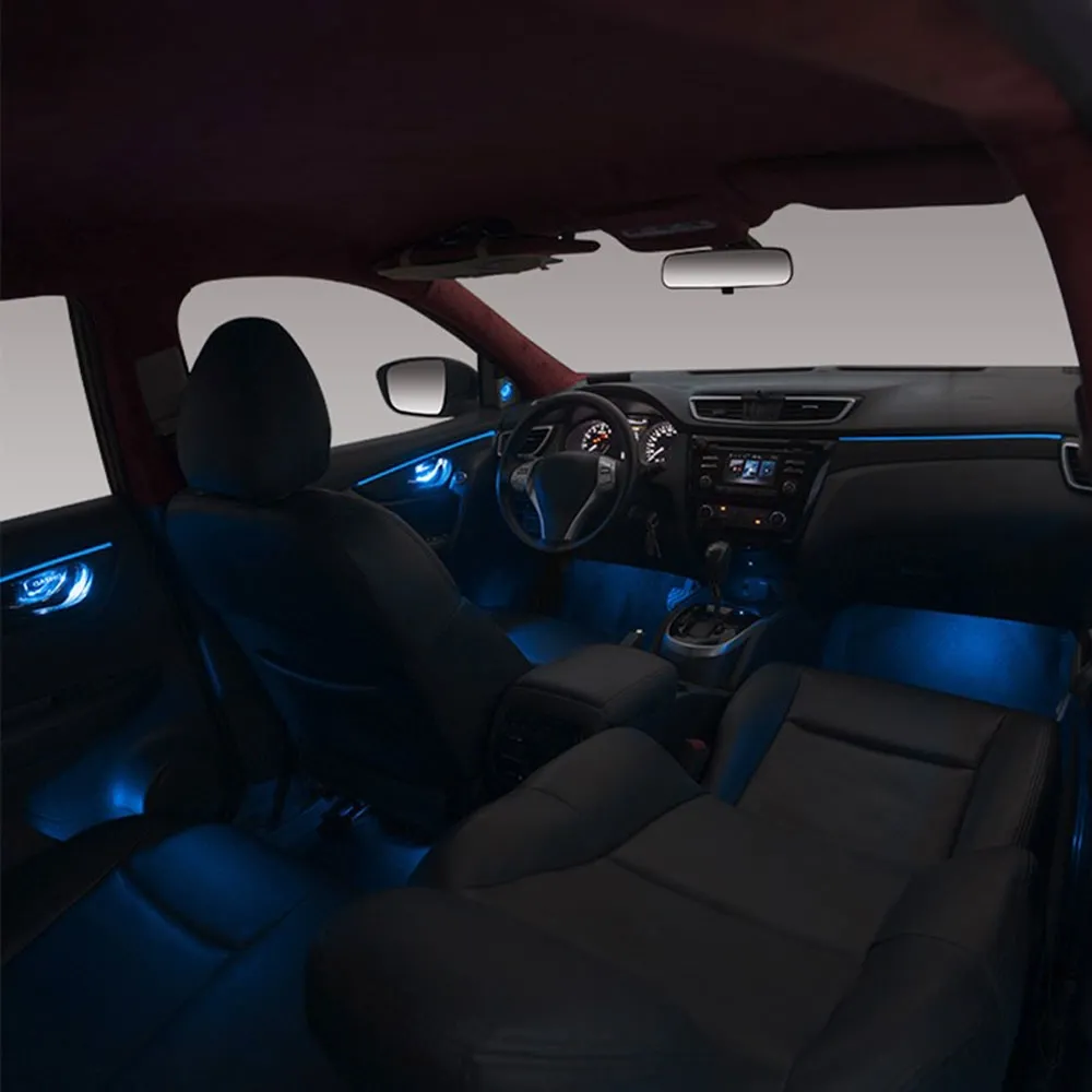 DIG AMBIENT NISSAN QASHQAI II (CF) (Digital iQ Ambient Light for NISSAN QASHQAI mod. 2014-2021 with 18 Lights) CARBON FIBER