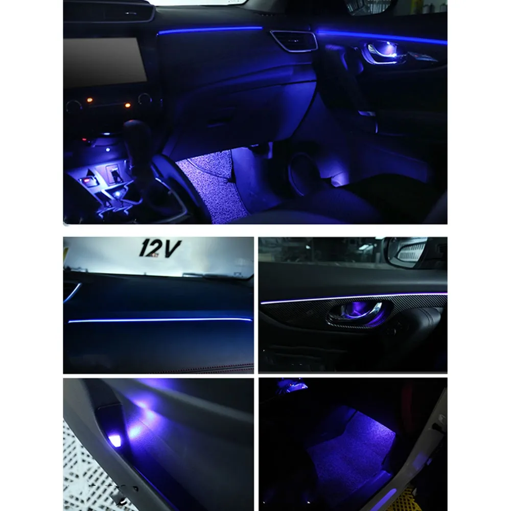 DIG AMBIENT NISSAN QASHQAI II (CF) (Digital iQ Ambient Light for NISSAN QASHQAI mod. 2014-2021 with 18 Lights) CARBON FIBER