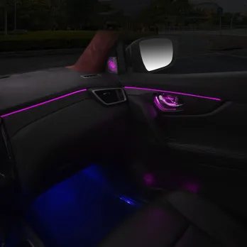DIG AMBIENT NISSAN QASHQAI II (PB) (Digital iQ Ambient Light for NISSAN QASHQAI mod. 2014-2021 with 18 Lights) PIANO BLACK