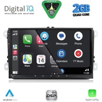 DIGITAL IQ BLD 280_CPA (9" DECK) MULTIMEDIA SYSTEM for VW – SKODA – SEAT mod. 2004-2014