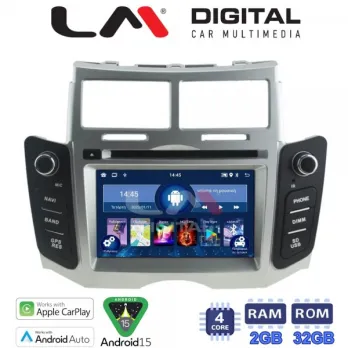 LM Digital - LM V4084 GPS Οθόνη OEM Multimedia Αυτοκινήτου για ΤΟΥΟΤΑ YARIS 2006  2011 (CarPlay/Android