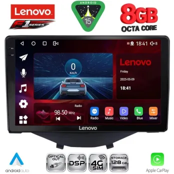 LENOVO SSR 10715_CPA CLIMA-A/C (9inc) MULTIMEDIA TABLET for CITROEN C1-PEUGEOT 108-TOYOTA AYGO mod. 2014-2022
