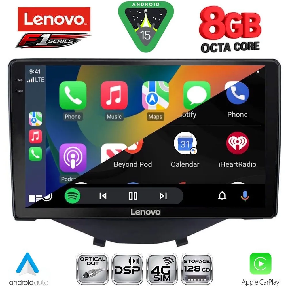 LENOVO SSR 10715_CPA CLIMA-A/C (9inc) MULTIMEDIA TABLET for CITROEN C1-PEUGEOT 108-TOYOTA AYGO mod. 2014-2022