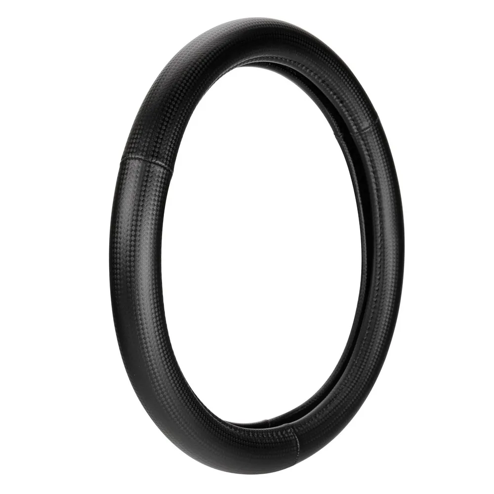 ΚΑΛΥΜΜΑ ΤΙΜΟΝΙΟΥ RACING PREMIUM BLACK (Μ) 37/39cm ΣΥΝΘΕΤΙΚΟ ΔΕΡΜΑ SKEENTEX ΜΑΥΡΟ/CARBON LOOK 