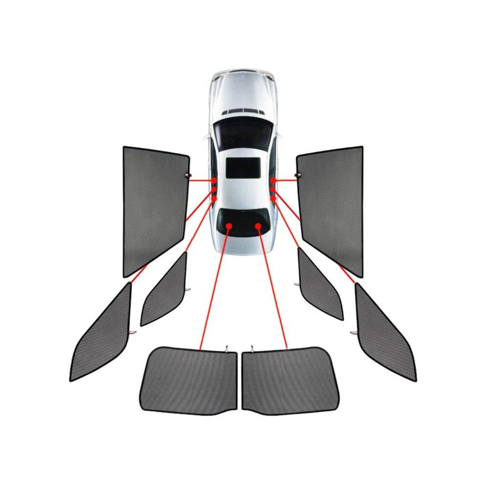 MERCEDES A-KLAS W168 ΜΑΚΡΥ 5D 97-04 ΚΟΥΡΤΙΝΑΚΙΑ ΜΑΡΚΕ CAR SHADES - 8 ΤΕΜ.