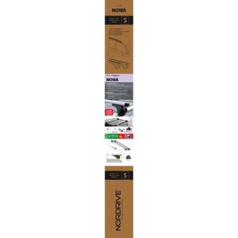 ΜΠΑΡΕΣ ΟΡΟΦΗΣ ΑΛΟΥΜΙΝΙΟΥ NOWA (S) 108cm ME FLUSH RAILING 2ΤΕΜ. ME ΚΛΕΙΔΙ