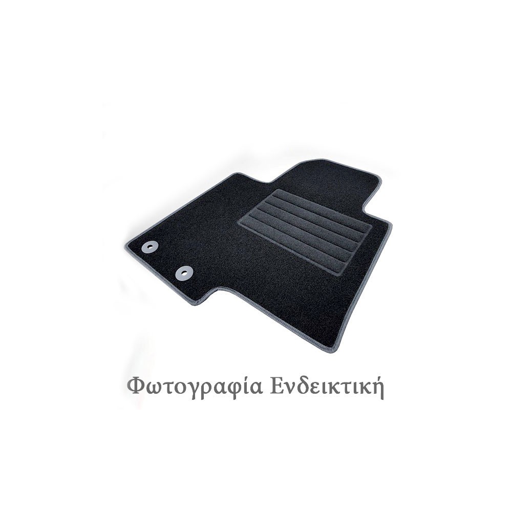 VW CADDY 11/2003+ / TOURAN 05/2003+ ΜΑΡΚΕ ΠΑΤΑΚΙΑ ΜΟΚΕΤΑ ΣΕ ΜΑΥΡΟ ΧΡΩΜΑ ΜΕ ΟΒΑΛ ΚΑΙ ΣΤΡΟΓΓΥΛΑ ΚΟΥΜΠΩΜΑΤΑ CIK - 4 ΤΕΜ.