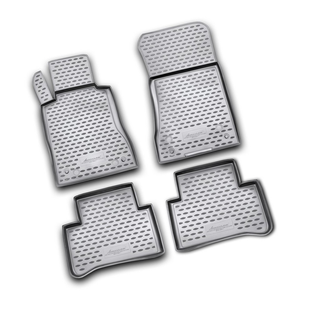 MERCEDES CLS 10/2004-11/2010 ΜΑΡΚΕ ΠΑΤΑΚΙΑ ΣΕ ΣΚΑΦΗ TPE ΛΑΣΤΙΧΟ ΣΕ ΑΝΘΡΑΚΙ ΣΚΟΥΡΟ ΓΚΡΙ ΧΡΩΜΑ NOVLINE - 4 ΤΕΜ.