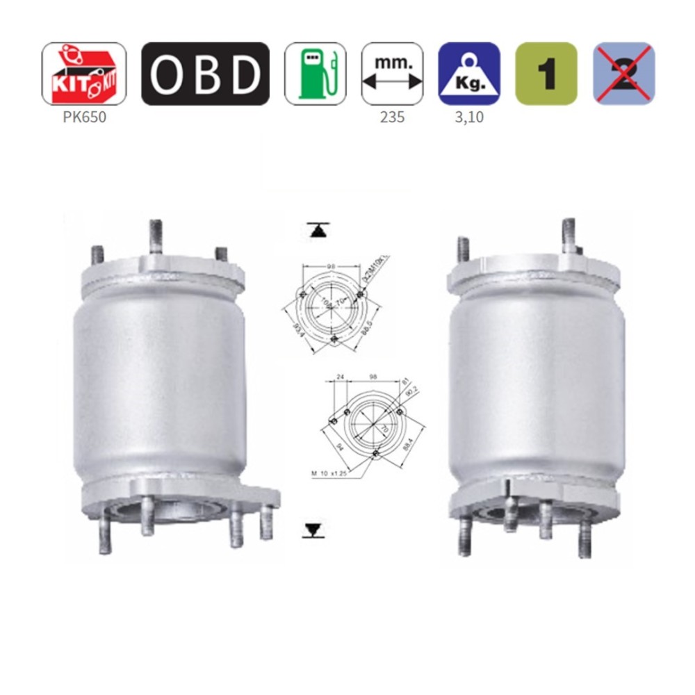 ΚΑΤΑΛΥΤΗΣ CHEVROLET CAPTIVA 2.4i 16V 2405 cc 100 Kw/136 cv Z24SED 09/2006-09/2009 ΚΑΙ OPEL ANTARA 2.4i 16V 2405 cc 103 Kw/140 cv