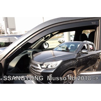 SSANGYONG MUSSO 4D 2018+ ΖΕΥΓΑΡΙ ΑΝΕΜΟΘΡΑΥΣΤΕΣ ΑΠΟ ΕΥΚΑΜΠΤΟ ΦΙΜΕ ΠΛΑΣΤΙΚΟ HEKO - 2 ΤΕΜ.