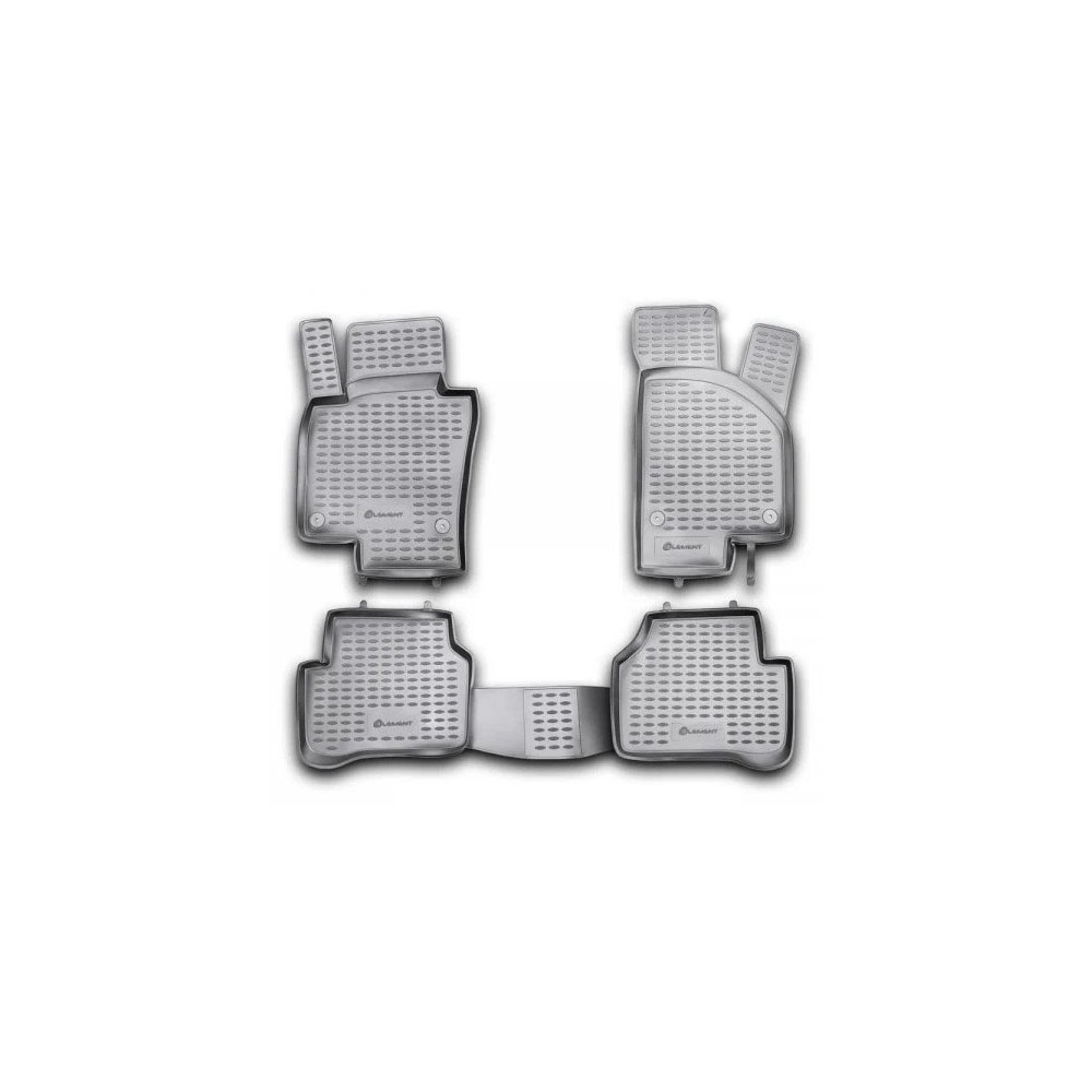 VW TOUAREG 2010-2015 /2015-2018 ΜΑΡΚΕ ΠΑΤΑΚΙΑ ΣΕ ΣΚΑΦΗ TPE ΛΑΣΤΙΧΟ ΣΕ ΜΑΥΡΟ ΧΡΩΜΑ NOVLINE - 4 ΤΕΜ.