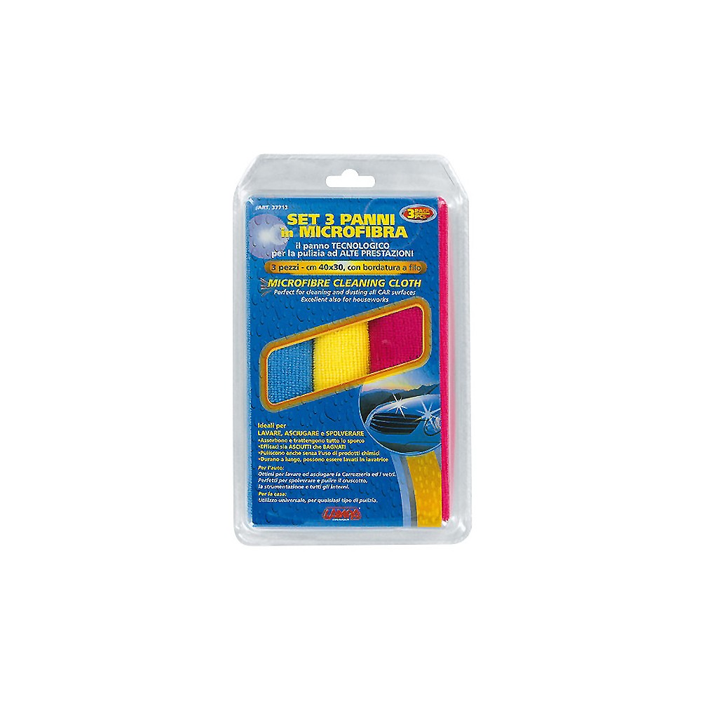 ΠΑΝΙΑ ΚΑΘΑΡΙΣΜΟΥ ΜΕ ΜΙΚΡΟΪΝΕΣ (MICROFIBRE) 40x30cm (ΚΙΤΡΙΝΟ/ΜΠΛΕ/ΚΟΚΚΙΝΟ) 3 ΤΕΜ.