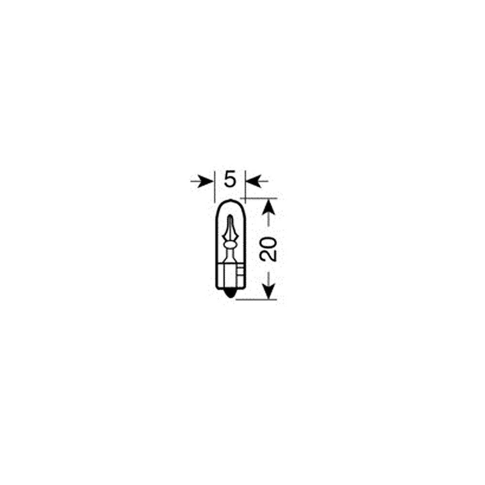 ΛΑΜΠΑΚΙΑ ΨΕΙΡΕΣ Τ5 12V/1.2W W2x4.6d ΜΠΛΕ