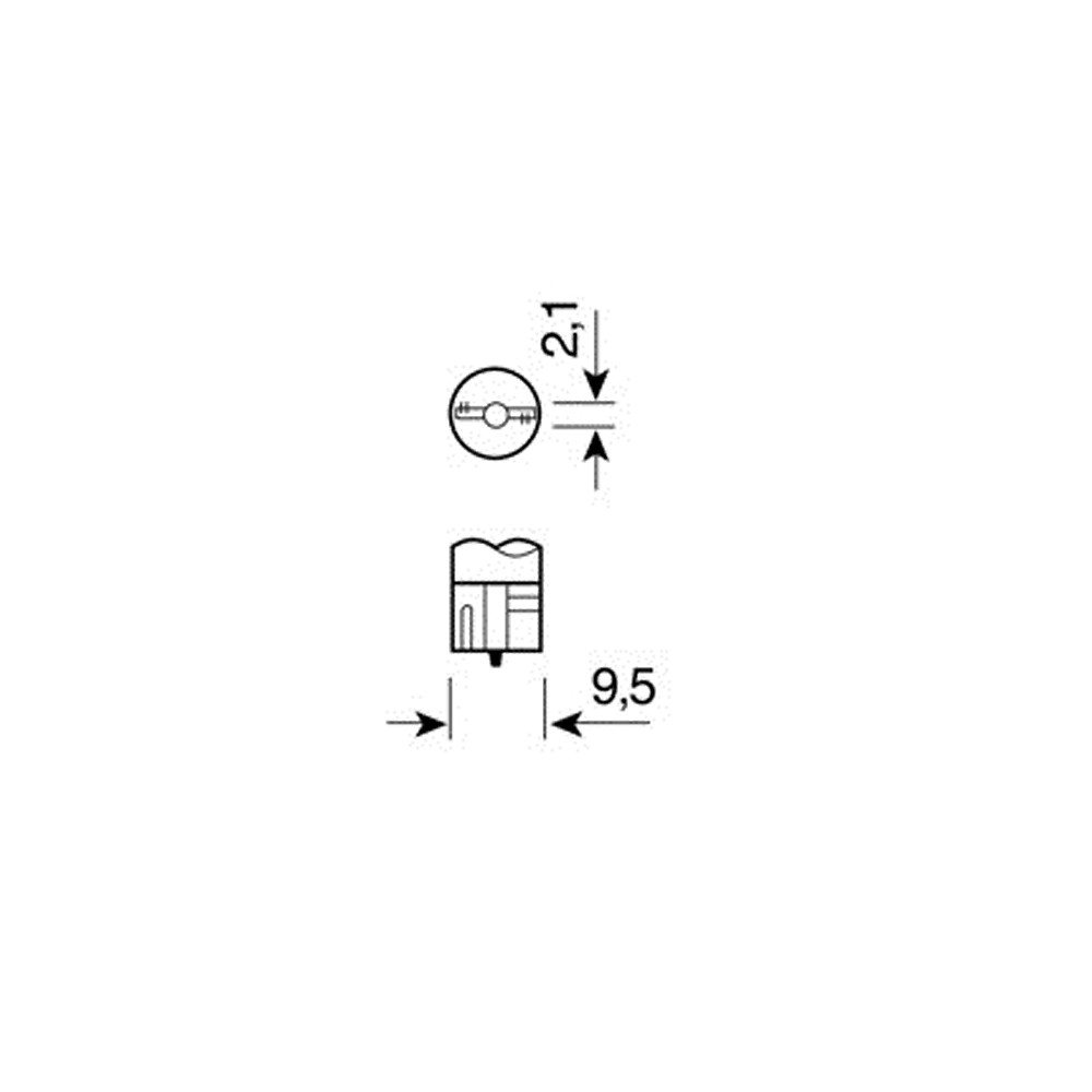 ΛΑΜΠΑΚΙΑ 12V/WB5W 5W W2.1x9.5d ΚΟΚΚΙΝΑ