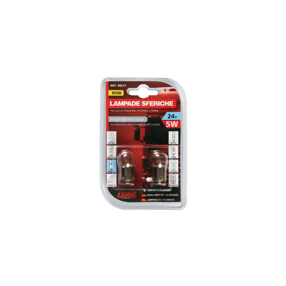 ΜΟΝΟΠΟΛΙΚΗ ΛΑΜΠΑ R5W 24V/5W (BA15s)